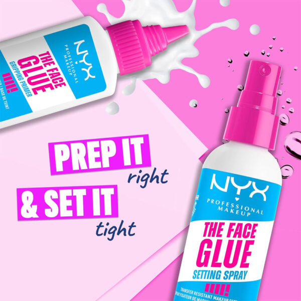 NYX Professional Makeup The Face Glue Setting Spray 60ml - Image 3