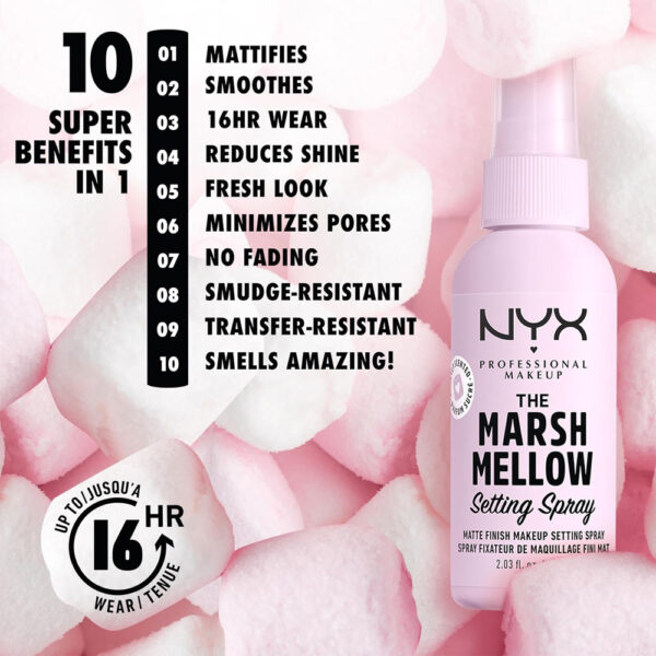 NYX The Marsh Mellow Setting Spray 60ml - Image 3