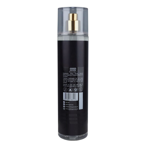 Opio Higher Dezire Body Mist, For Men, 250ml - Image 2