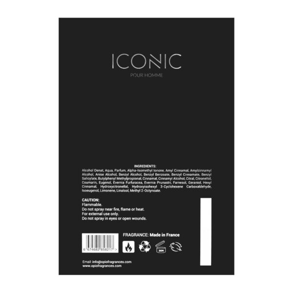 Opio Iconic Pour Homme Eau De Parfum 100ml - Image 3