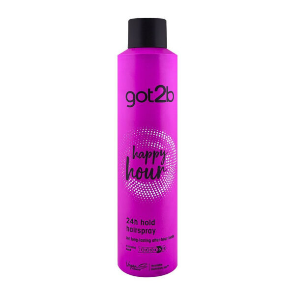 Schwarzkopf Got2b happy Hour 24 Hour Hold Hair Spray, Level 5, 300ml - Image 1