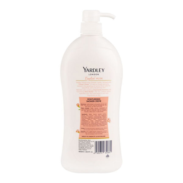 Yardley English Musk Moisturizing Shower Cream, 900ml - Image 2