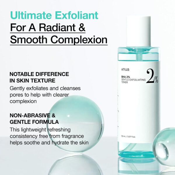 Anua BHA 2% Gentle Exfoliating Toner 150ml - Image 3