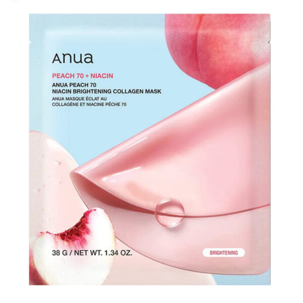 Anua Peach 70+ Niacin Brightening Collagen Mask 38g - Image 1