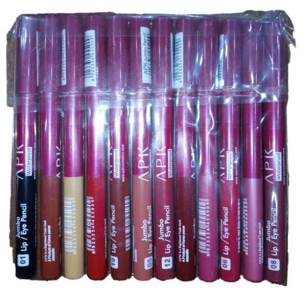 APK Jumbo Lip/Eye Pencil 12 Pcs Pack (Set A) - Image 1