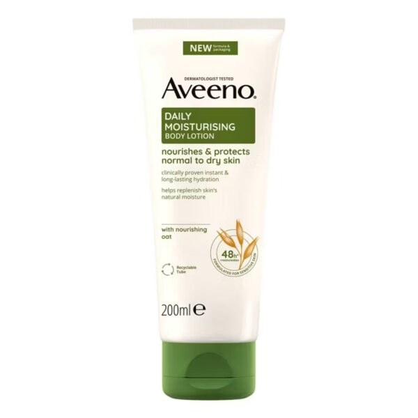 Aveeno Daily Moisturising Body Lotion, For Normal To Dry Skin, 200ml - Image 1