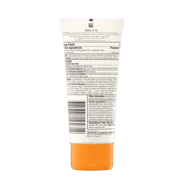 Aveeno Protect + Hydrate Sunscreen Broad Spectrum Body Lotion SPF30 88ml - Image 2