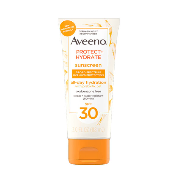 Aveeno Protect + Hydrate Sunscreen Broad Spectrum Body Lotion SPF30 88ml - Image 1