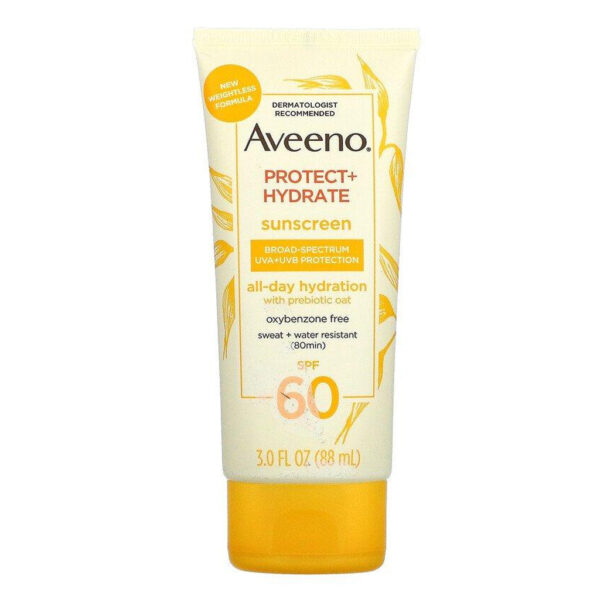 Aveeno Protect + Hydrate Sunscreen Broad Spectrum Body Lotion SPF60 88ml - Image 1
