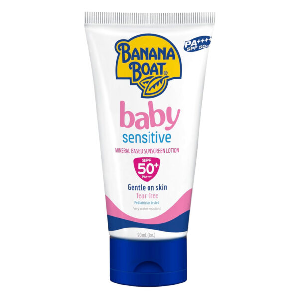 Banana Boat Baby Sensitive Gentle On Skin Sunscreen Lotion SPF50+ 90ml - Image 1