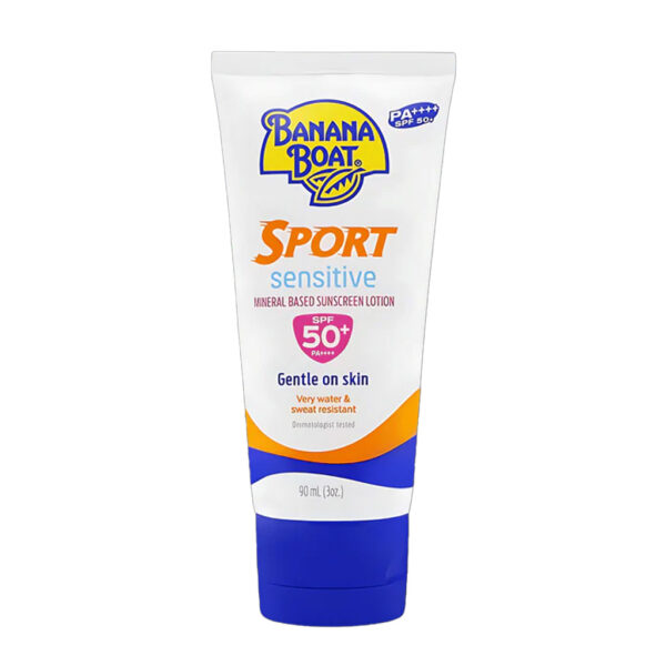Banana Boat Sport Sensitive Gentle On Skin SPF50+ Sunscreen Lotion 90ml - Image 1