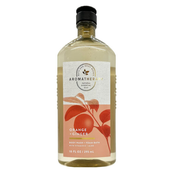 Bath & Body Works Aromatherapy Orange + Ginger Body Wash + Foam Bath, 295ml - Image 1