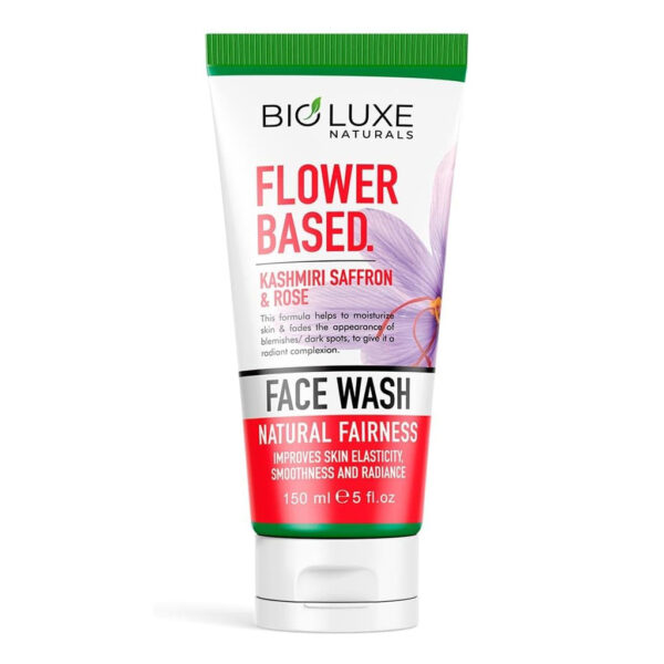 Bioluxe Naturals Flower Based Face Wash 150ml - Image 1