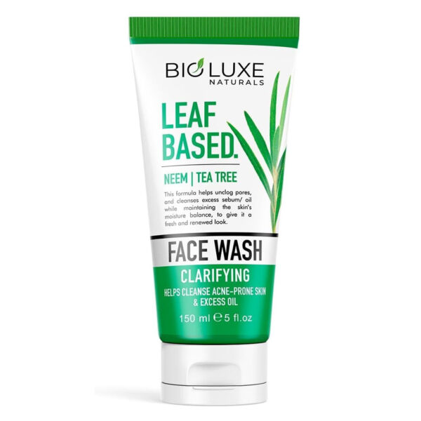 Bioluxe Naturals Leaf-Based Face Wash 150ml - Image 1
