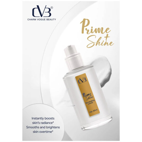 CVB Prime + Shine Illuminating Primer 30ml - Image 2