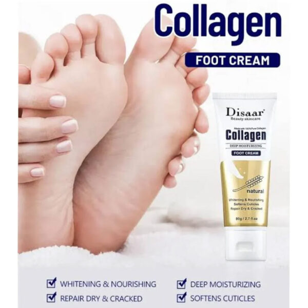 Disaar Collagen Whitening & Nourishing Foot Cream - 80g - Image 2