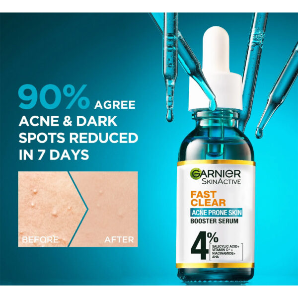 Garnier Fast Clear Booster Face Serum, For Acne Prone Skin, 15ml - Image 3