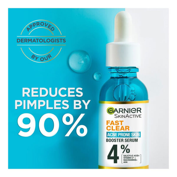 Garnier Fast Clear Booster Face Serum, For Acne Prone Skin, 30ml - Image 4