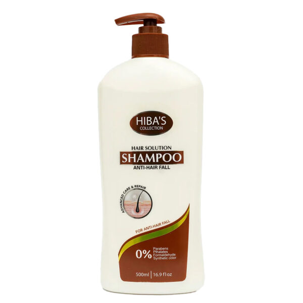 Hiba's Collection Anti-Hair Fall Shampoo - 500ml - Image 1