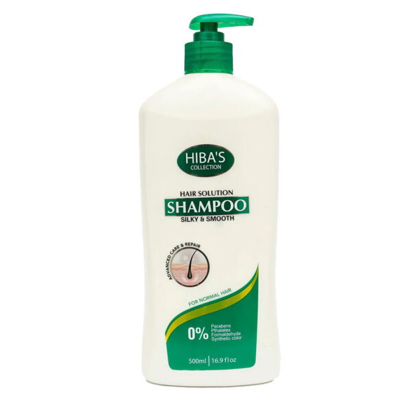 Hiba's Collection Silky & Smooth Shampoo, For Normal Hair - 500ml - Image 1