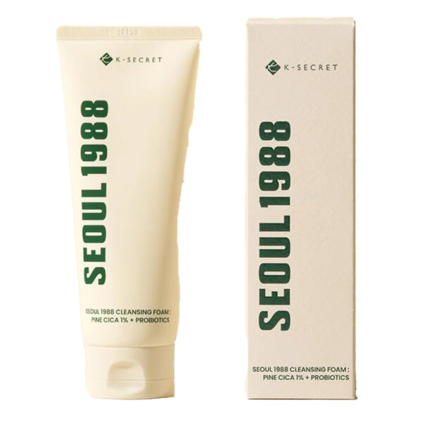 K-Secret Seoul 1988 Pine Cica 1% + Probiotics Cleansing Foam 150ml - Image 1