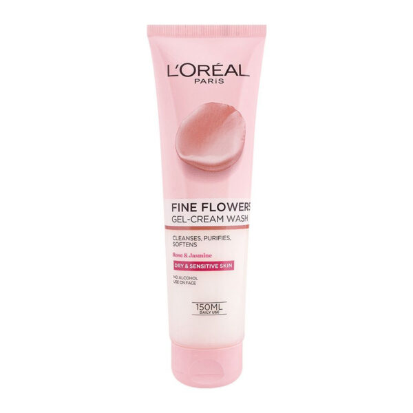 L'Oreal Paris Fine Flowers Gel Cream Face Wash, 150ml - Image 1