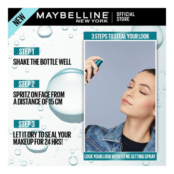 Maybelline New York Fit Me Matte + Poreless Setting Spray 60ml - Image 6