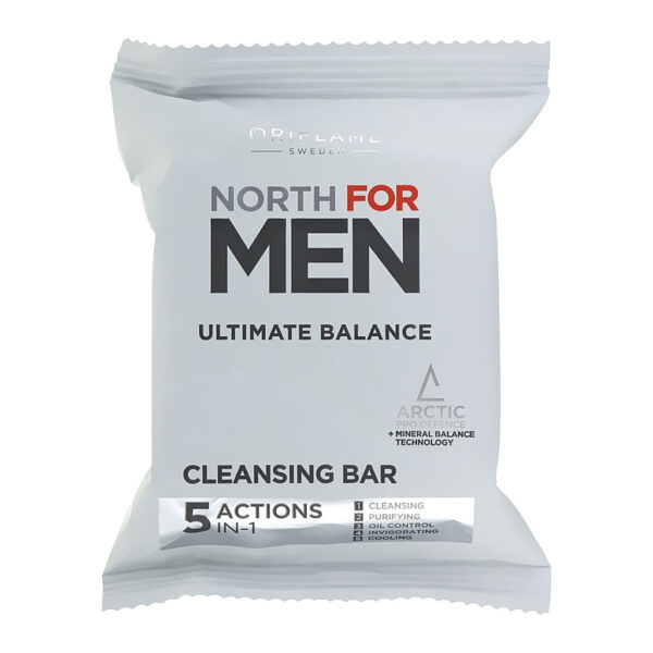 Oriflame North For Men Ultimate Balance Cleansing Soap Bar 100g - Image 1