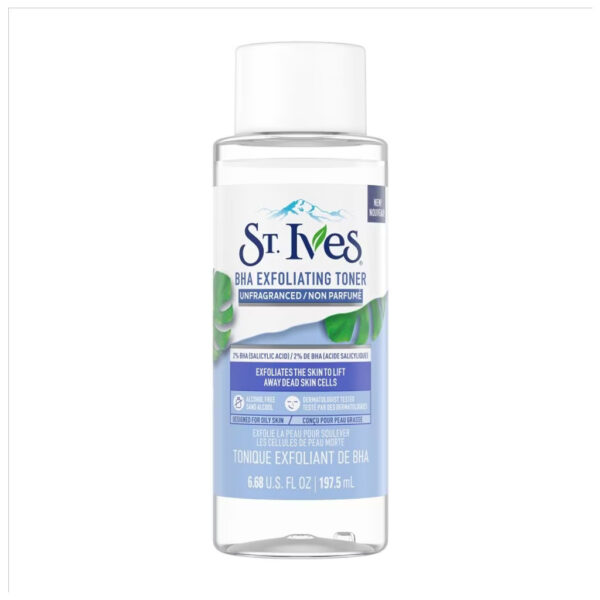 St. Ives Unfragranced BHA Exfoliating Toner 197.5ml - Image 1