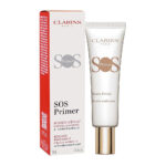 Clarins Paris Sos Primer Blurs Imperfections Preps & Hydrates, White, 30ml