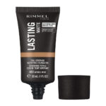 Rimmel London Lasting Matte Full Coverage Mattifying Foundation, 400 Natural Beige, 30ml
