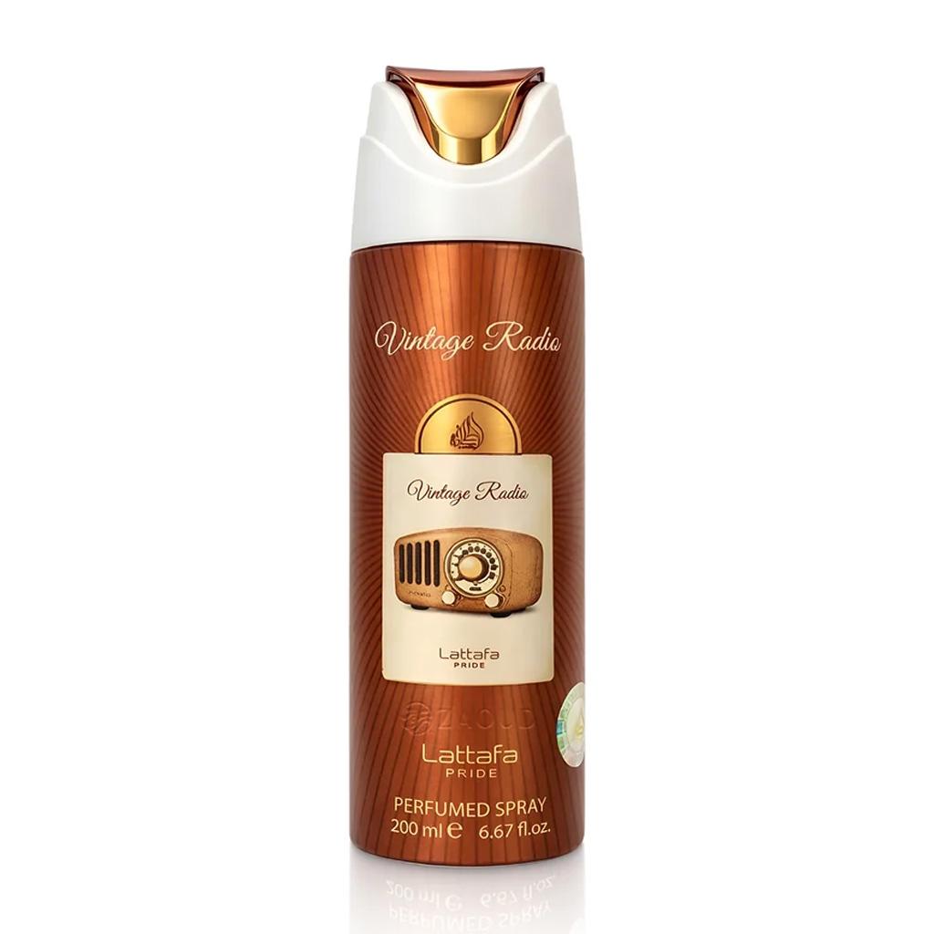 lattafa-vintage-radio-body-spray-200ml Lattafa Vintage Radio Body Spray 200ml - Image 1