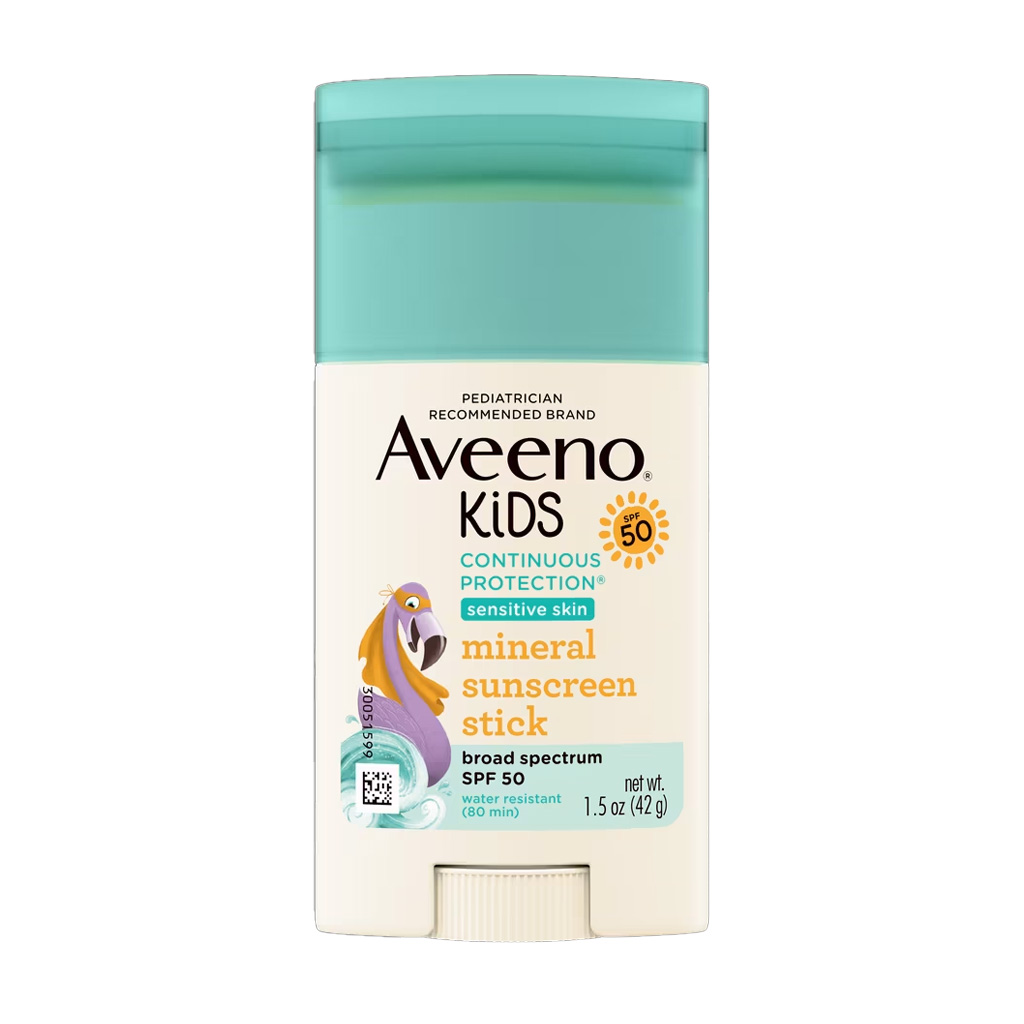 aveeno-kids-continuous-protection-mineral-sunscreen-stick-spf-50-42g Aveeno Kids Continuous Protection Mineral Sunscreen Stick, SPF 50, 42g - Image 1