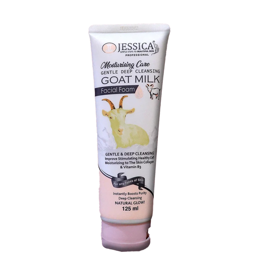 jessica-gentle-deep-cleansing-goat-milk-facial-foam-125ml Jessica Gentle Deep Cleansing Goat Milk Facial Foam 125ml - Image 1