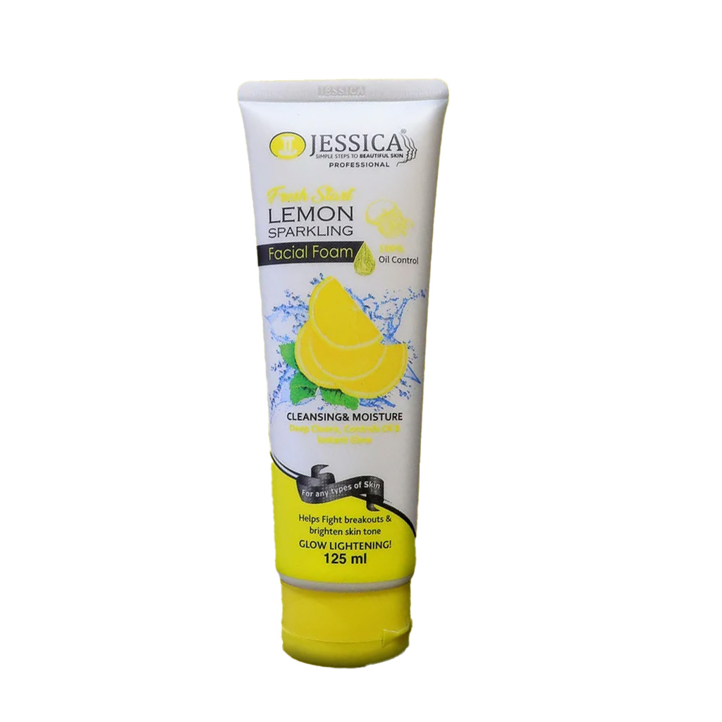 jessica-lemon-sparkling-facial-foam-125ml Jessica Lemon Sparkling Facial Foam 125ml - Image 1
