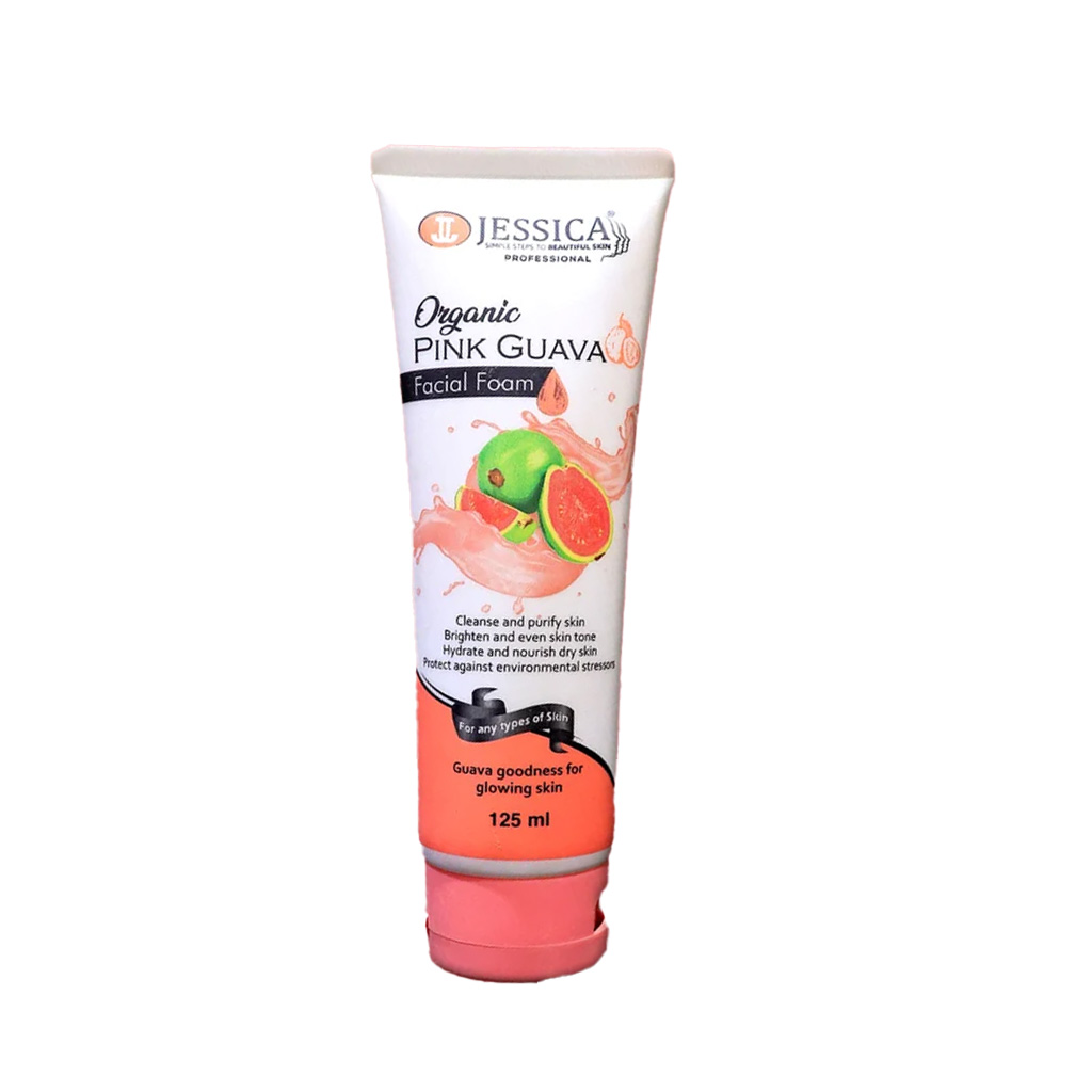 jessica-pink-guava-facial-foam-125ml Jessica Pink Guava Facial Foam 125ml - Image 1