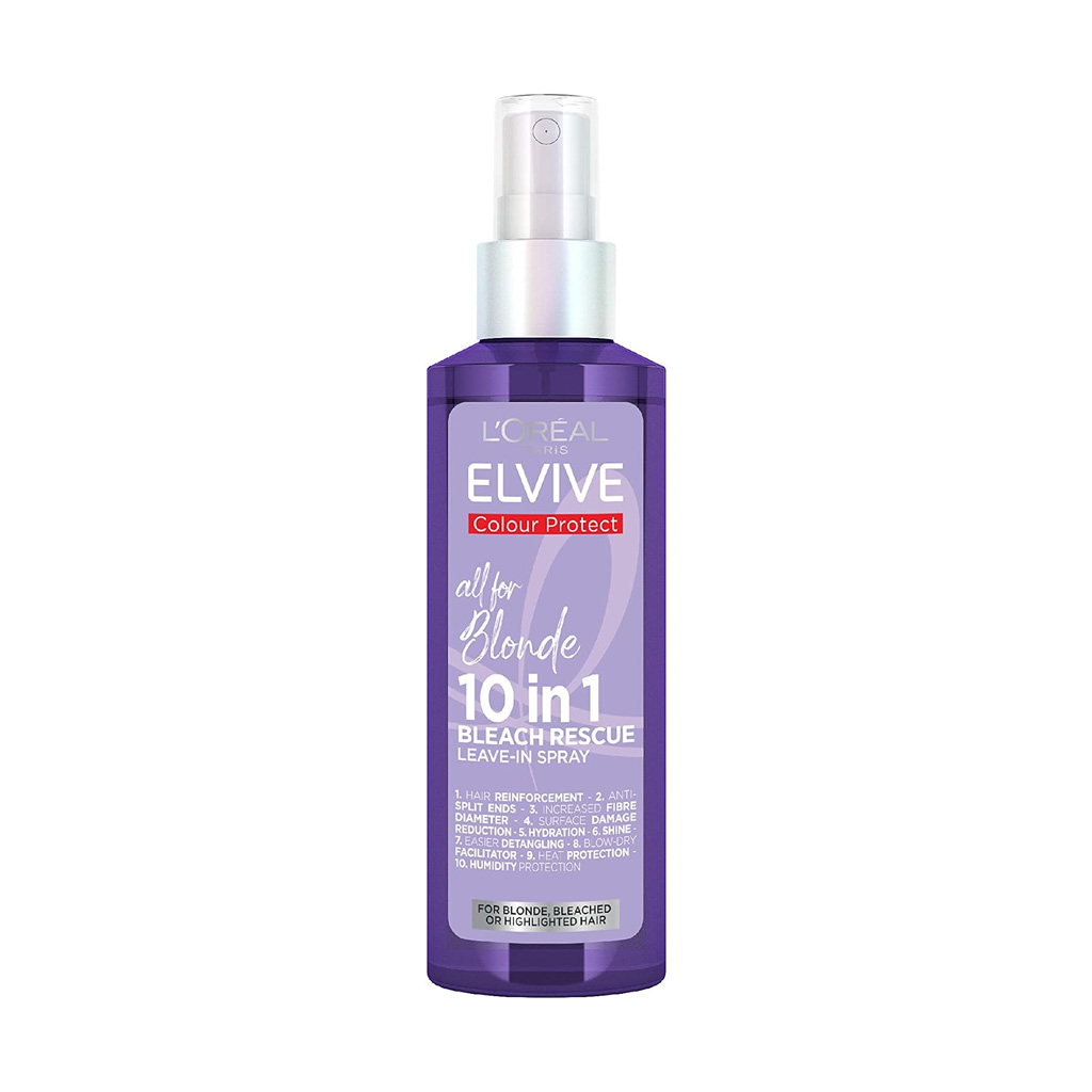 loreal-elvive-all-for-blonde-10-in-1-bleach-rescue-leave-in-spray-150ml L'Oreal Elvive All For Blonde 10-In-1 Bleach Rescue Leave-In Spray 150ml - Image 1