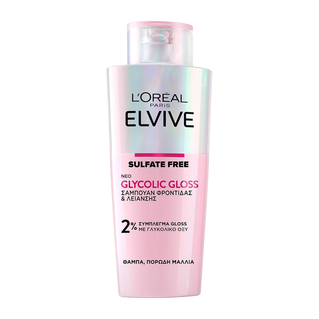 loreal-paris-elvive-glycolic-gloss-shampoo-for-dull-hair-200ml L’Oréal Paris Elvive Glycolic Gloss Shampoo, For Dull Hair, 200ml - Image 1