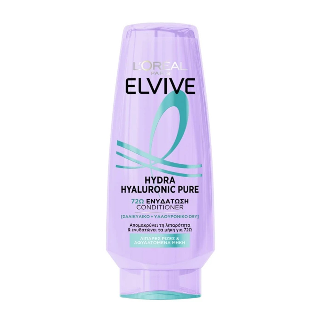 loreal-paris-elvive-hydra-hyaluronic-pure-conditioner-300ml L’Oreal Paris Elvive Hydra Hyaluronic Pure Conditioner, 300ml - Image 1