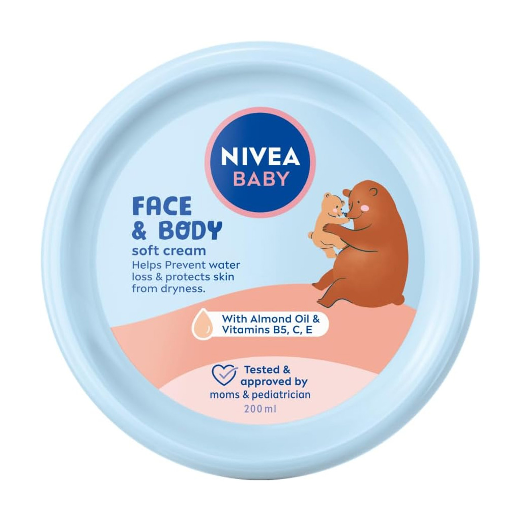 nivea-baby-face-body-soft-cream-200ml Nivea Baby Face & Body Soft Cream 200ml - Image 1