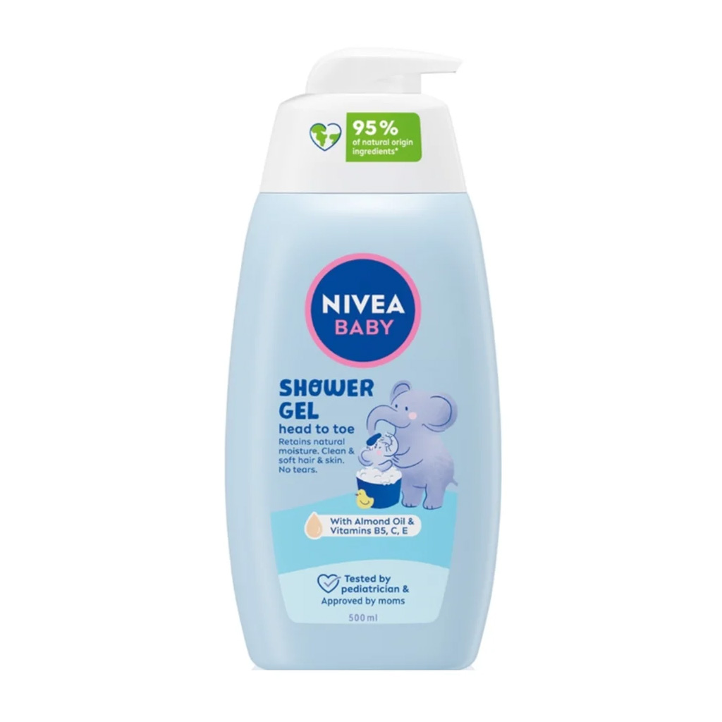nivea-baby-head-to-toe-shower-gel-500ml Nivea Baby Head To Toe Shower Gel 500ml - Image 1