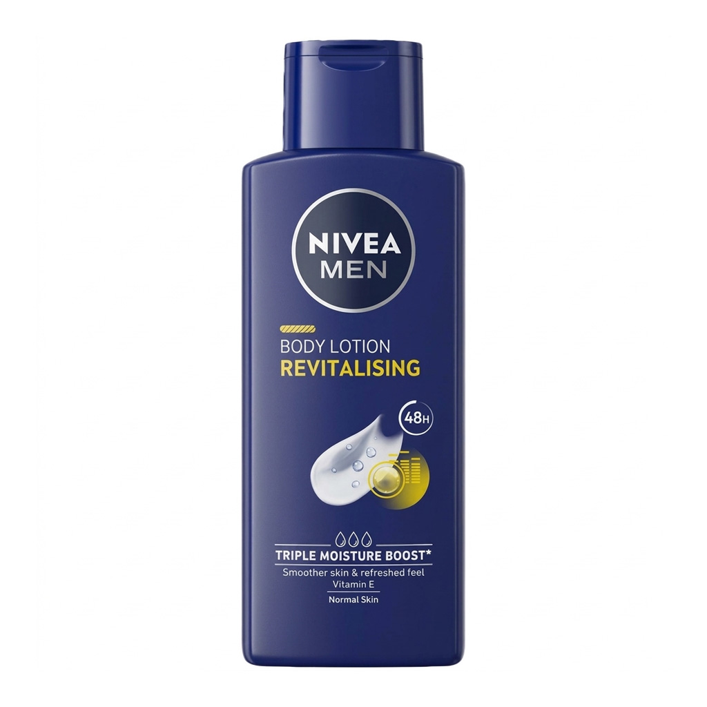 nivea-men-revitalising-48h-body-lotion-normal-skin-250ml Nivea Men Revitalising 48H Body Lotion, Normal Skin, 250ml - Image 1