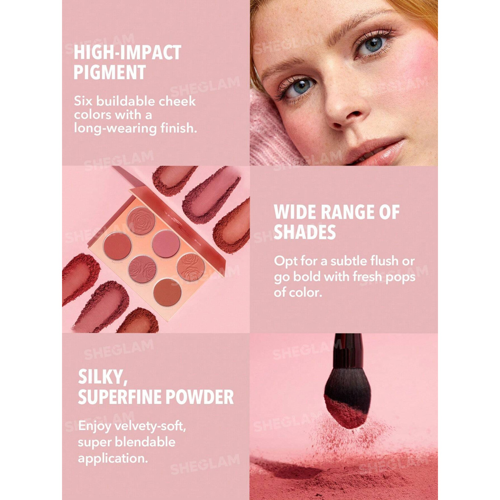 Sheglam Floral Flush Blush Palette - Cottage Core Garden - Image 2