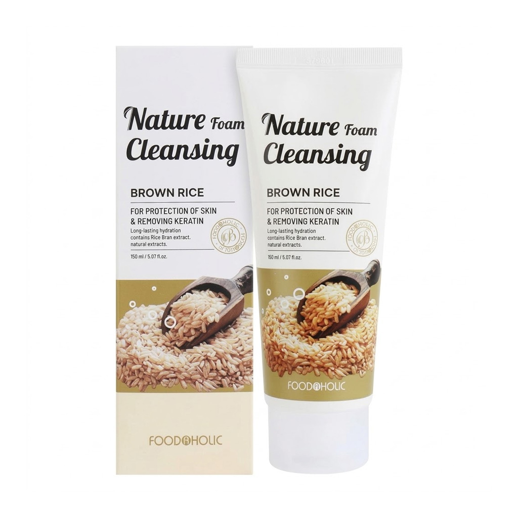 Foodaholic-Brown-Rice-Nature-Cleansing-Foam-150ml Foodaholic Brown Rice Nature Cleansing Foam 150ml - Image 1