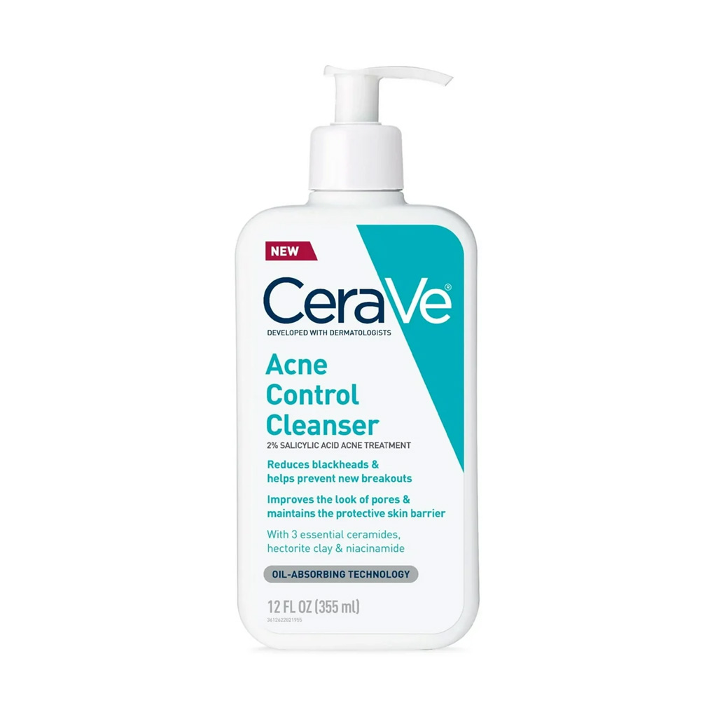 cerave-2-salicylic-acid-acne-control-cleanser-355ml CeraVe 2% Salicylic Acid Acne Control Cleanser - 355ml - Image 1