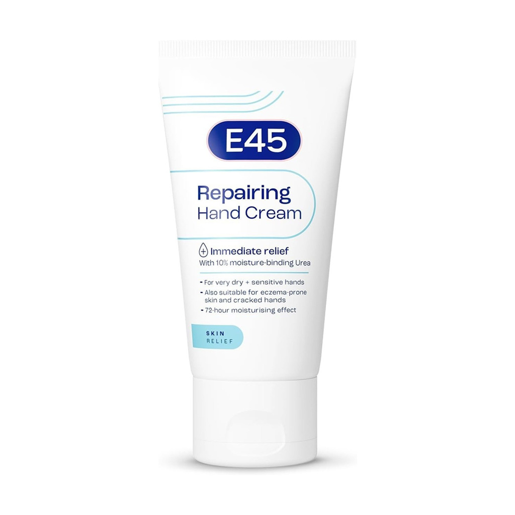 e45-repairing-hand-cream-for-very-dry-sensitive-hands-50ml E45 Repairing Hand Cream, For Very Dry + Sensitive Hands 50ml - Image 1