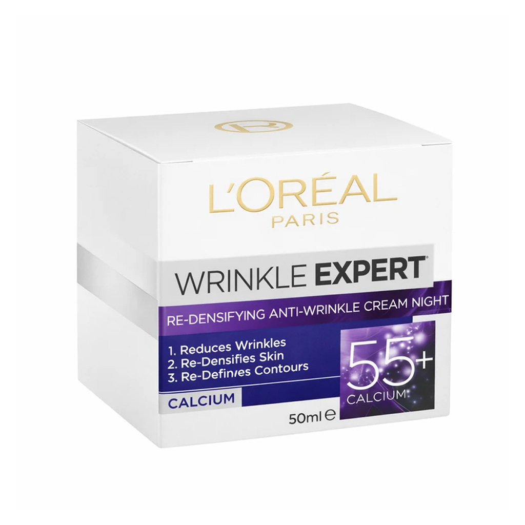 loreal-paris-wrinkle-expert-55-re-densifying-anti-wrinkle-night-cream-50ml L'Oréal Paris Wrinkle Expert 55+ Re-Densifying Anti-Wrinkle Night Cream 50ml - Image 1