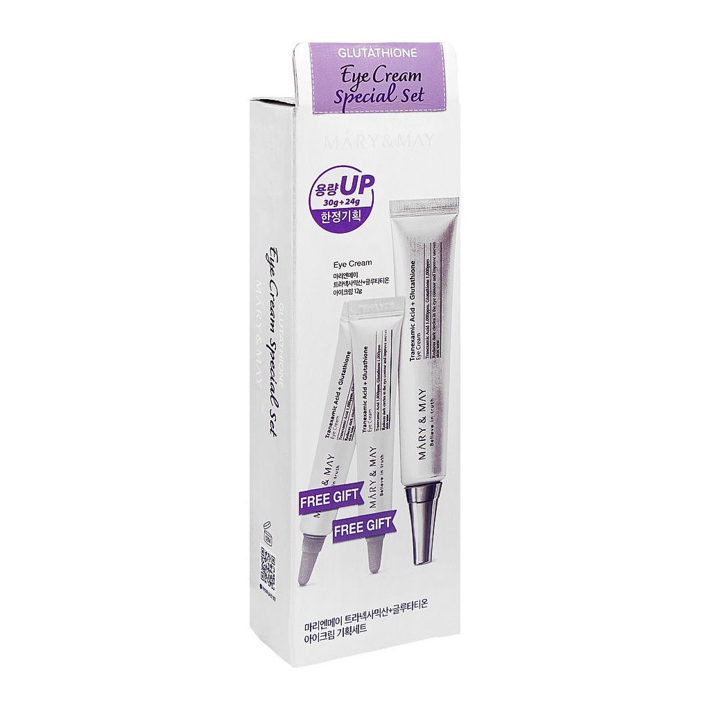 mary-may-tranexamic-acid-glutathione-eye-cream-special-set-glutathione-glycerin-30g-24g Mary & May Tranexamic Acid + Glutathione Eye Cream Special Set, 30g + 24g - Image 1