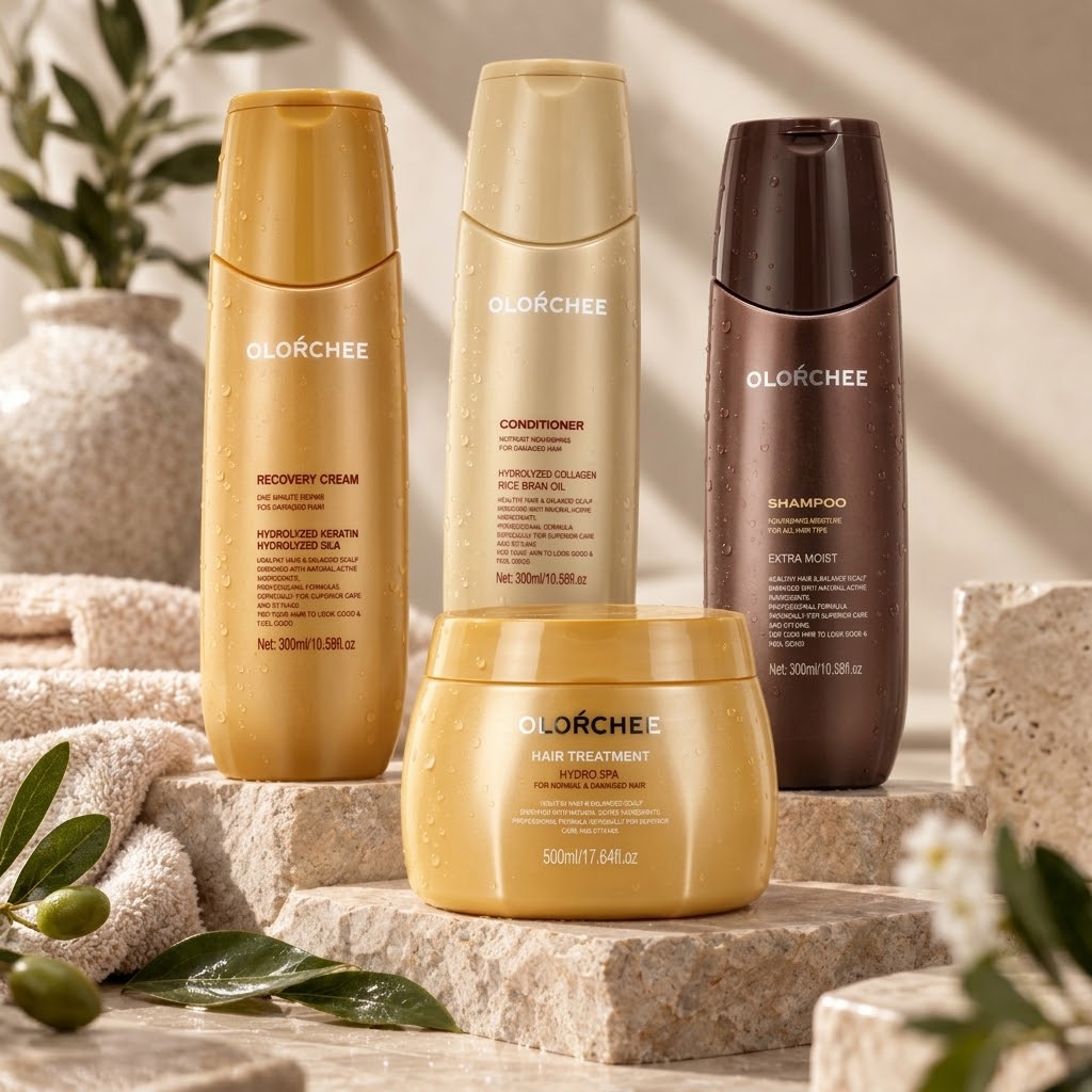 olorche-hydro-spa-hair-care-set-shampoo-conditioner-recovery-cream-hair-treatment Olorche Hydro Spa Hair Care Set (Shampoo, Conditioner, Recovery Cream & Hair Treatment) - Image 1