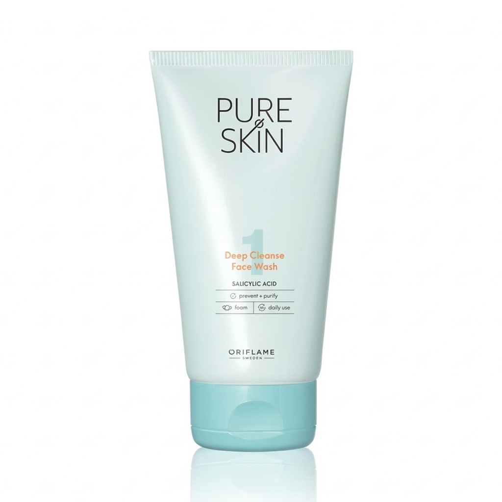 oriflame-pure-skin-deep-cleanse-face-wash-150ml Oriflame Pure Skin Deep Cleanse Face Wash 150ml - Image 1